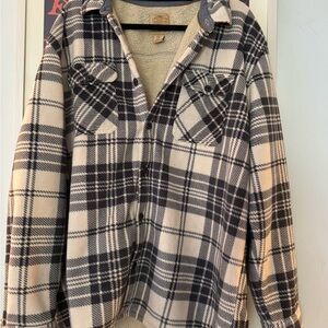 Plaid Button-Up Jacket